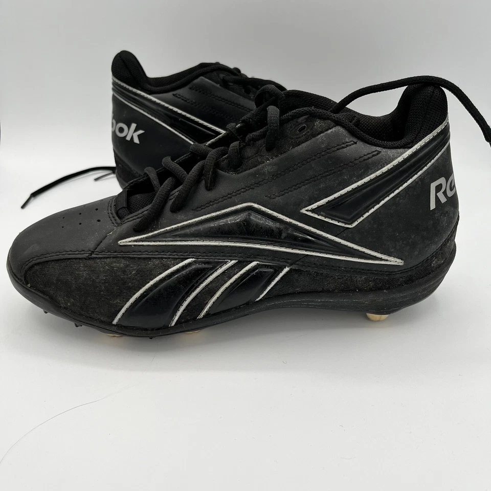 Reebok NFL Thorpe MID MR7 Men Football cleat #20-131928 Size 7.5 Black "vintage - Image 4 of 4