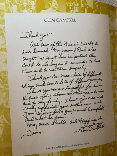 Glenn Campbell Souvenir Picture Book, 1972 - Picture 2 of 5