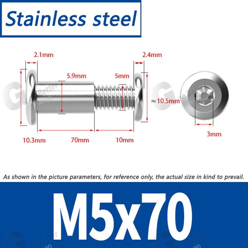 M2 - M10 Socket Head Furniture Bed Connector Rivet Insert Sleeve Nut Bolts Set - Picture 80 of 140