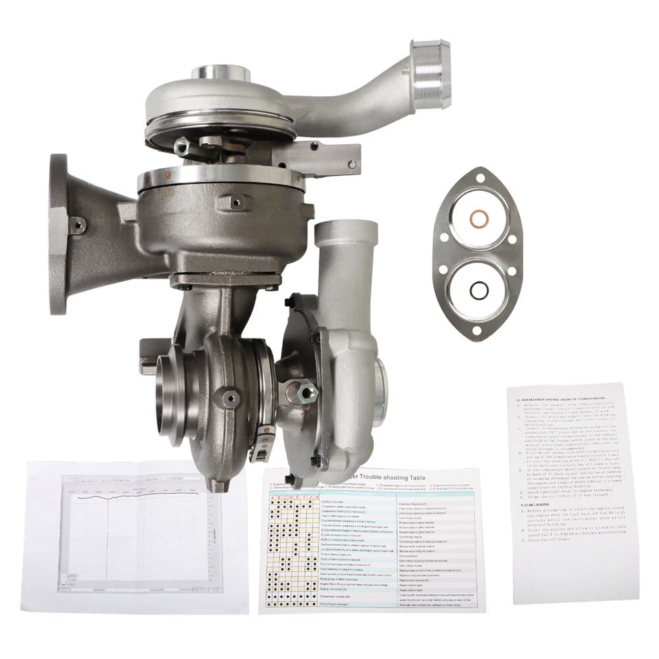 Labwork High & Low Pressure Turbos For 2008-2010 Ford F250 F350 Super Duty 6.4L - Изображение 3 из 4