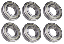 6 Each 6208-ZZ, 6208-2Z, 208SS Shielded Radial Ball Bearing 40X80X18 SpinCo