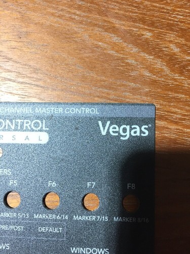 MACKIE CONTROL UNIVERSAL Vegas overlay - NEW never used - Picture 2 of 3