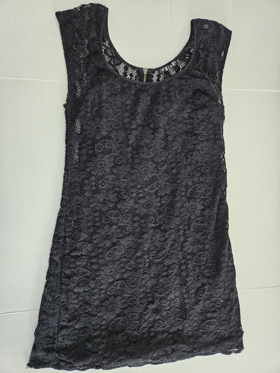 1717UGGDEX LACE SLIP-ON デックスレース　28 Volcom Lace By Day XS Lace Dress Zip Back, Seperate Slip | eBay