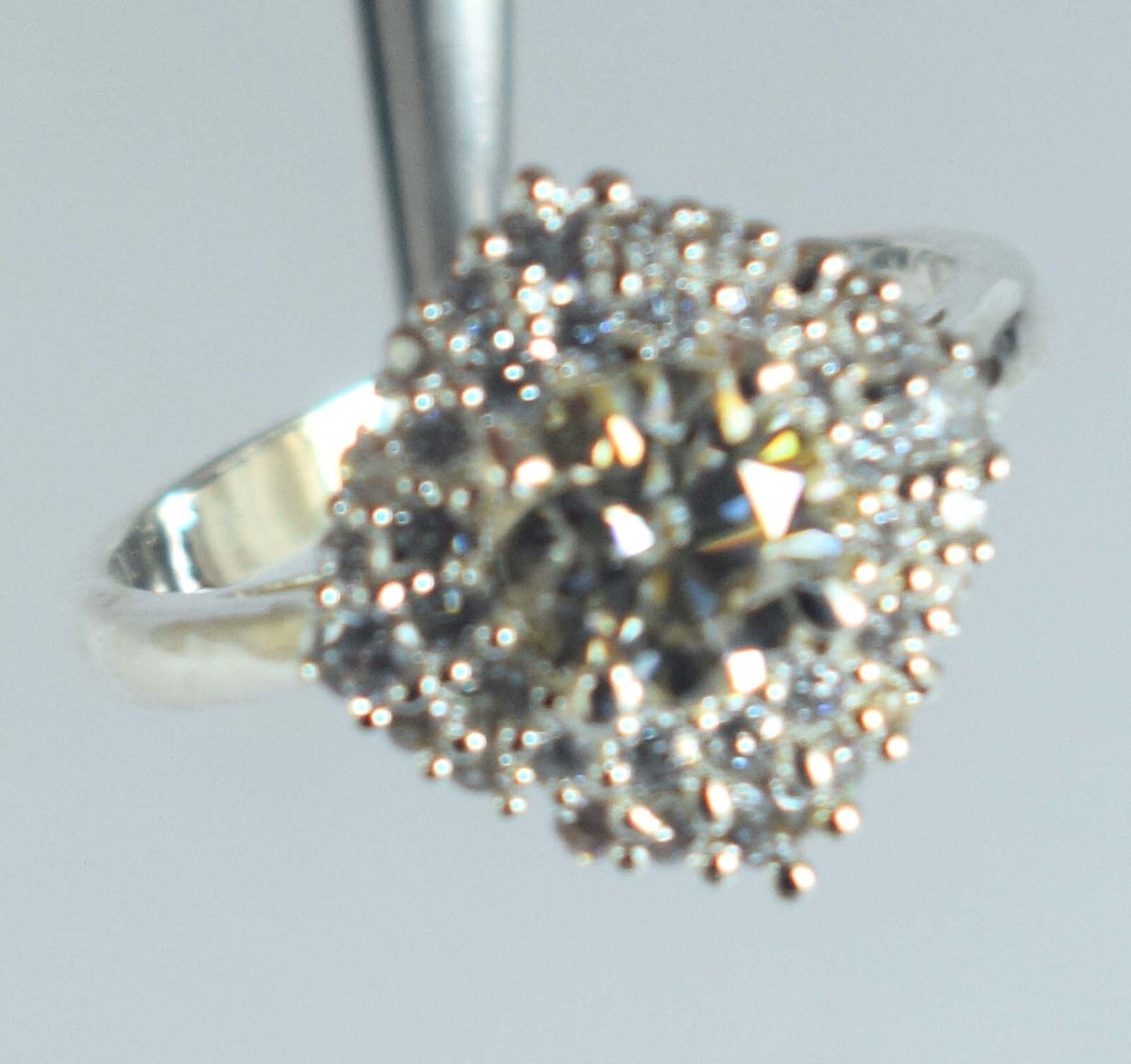 Champagne Round Cut Diamond Solitaire Carat Certified Ring