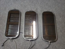 3  WEST COAST STYLE LARGE TOW MIRRORS STAINLESS UNBRANDED