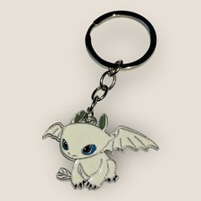 Light Fury How To Train Your Dragon Metal Enamel Keychain Keyring