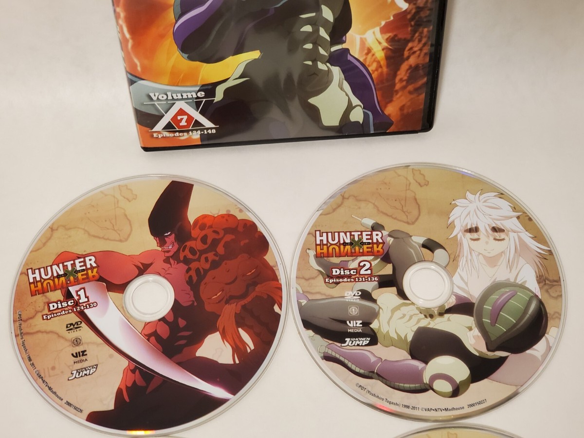 Hunter X Hunter Volume 7 DVD Set Episodes 124-148 - Anime - 4 Disc