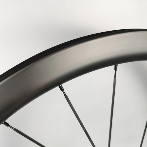 700C Carbon Fiber Clincher Tubeless Tubular Wheels Road Bike Wheelset 38x25mm - Picture 4 of 15