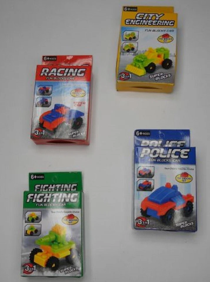 RASEHORN 12 Fahrzeuge aus Bausteinen variabler zusammenbau Bausteine Auto Neu