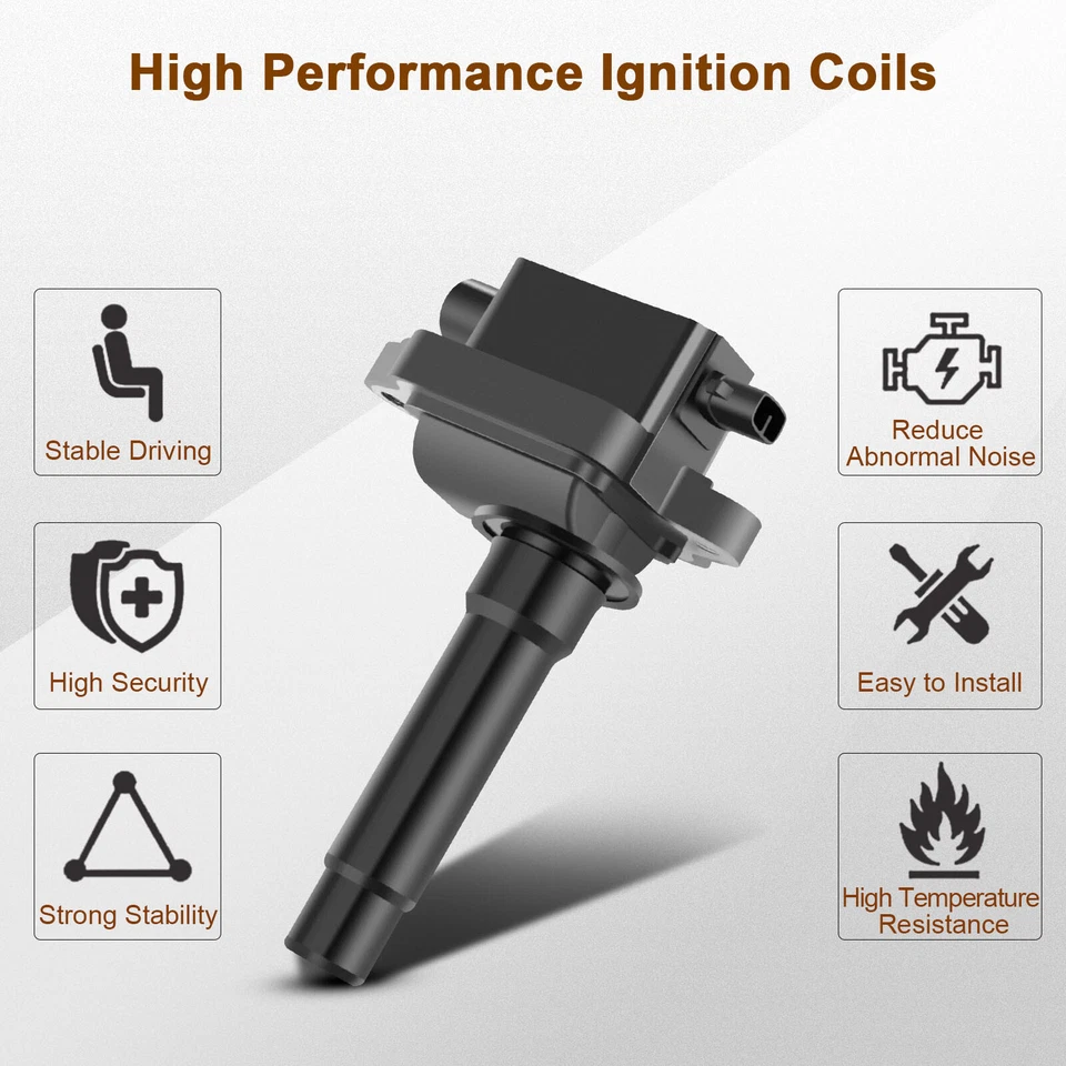 Ignition Coils & Iridium Spark Plugs Kit For 1995 Kia Sportage 2.0L DOHC UF283 - Image 3 of 4