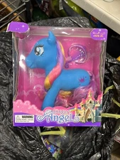 Pony Angel-Dolgen Blue with Crown Tatto 7" tall w/comb head band by Imagine