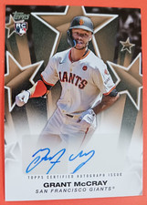GRANT McCRAY **(/50)** 2025 Topps Baseball Stars AUTO Gold Rookie Card #BSA-GM