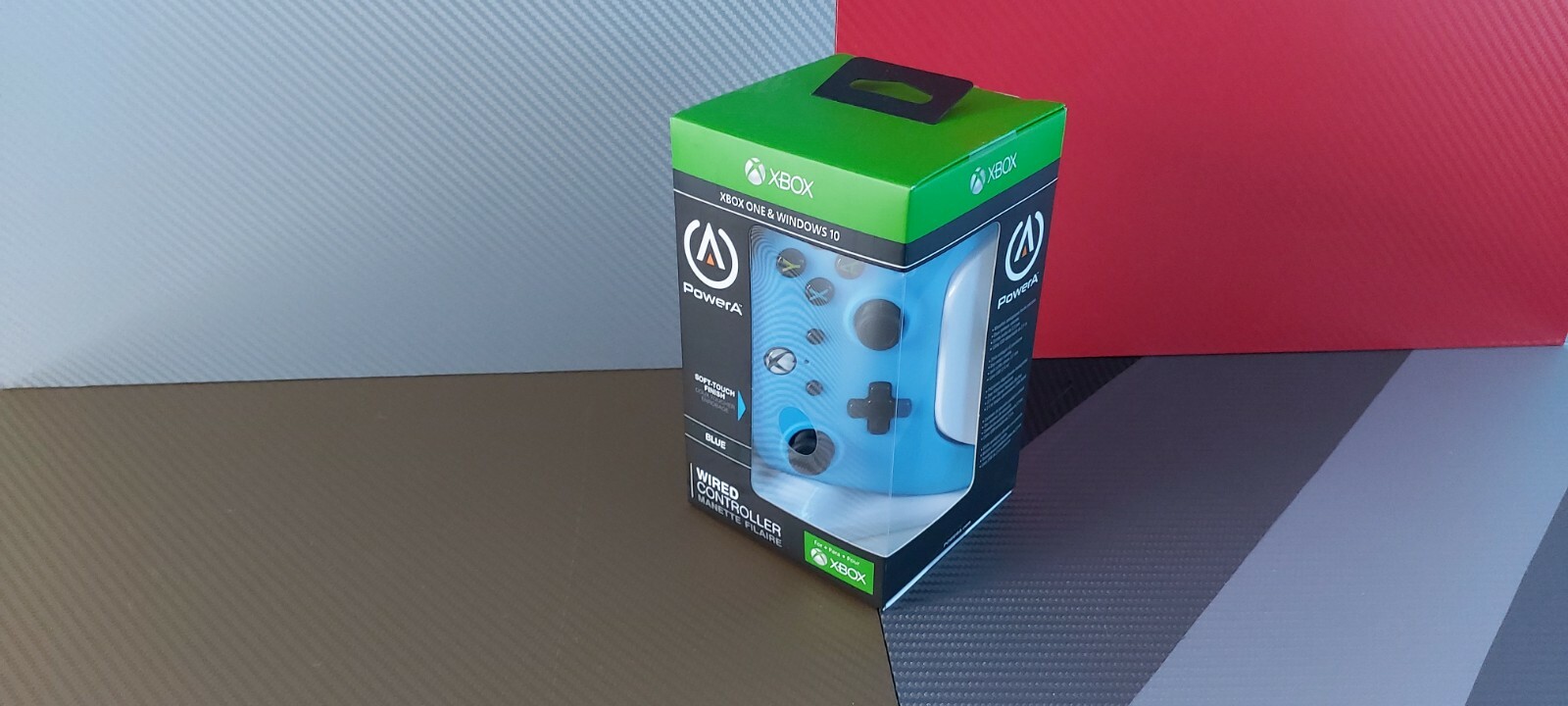 Manette filaire V3 bleue pour console Xbox One et PC Windows