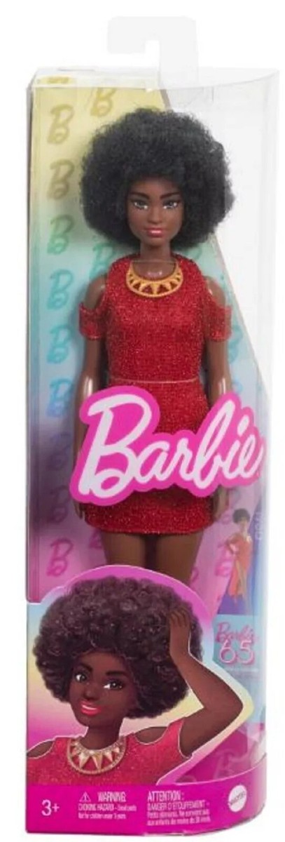 Barbie Fashionistas #221 Doll 65th Anniversary Black Hair