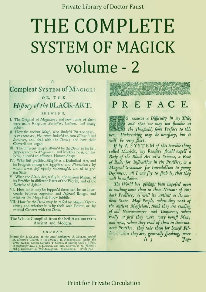 Antique Book Occult Esoteric Complete System of Magic Witchcraft Witch Grimoire - Image 3 of 4