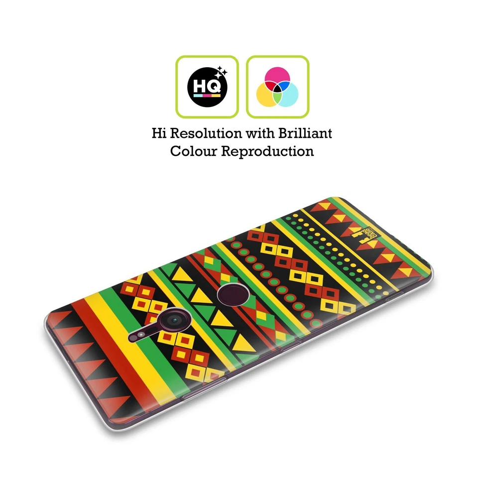 FUNDA DE GEL SUAVE HEAD CASE DESIGNS PATRONES DE COLOR RASTA PARA TELÉFONOS SONY 1 Foto 2 de 4
