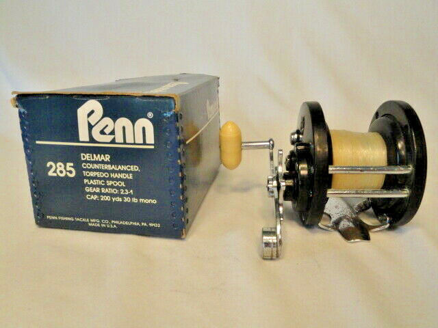 Penn 285 Delmar Fishing Reel Counterbalanced Torpedo Handle