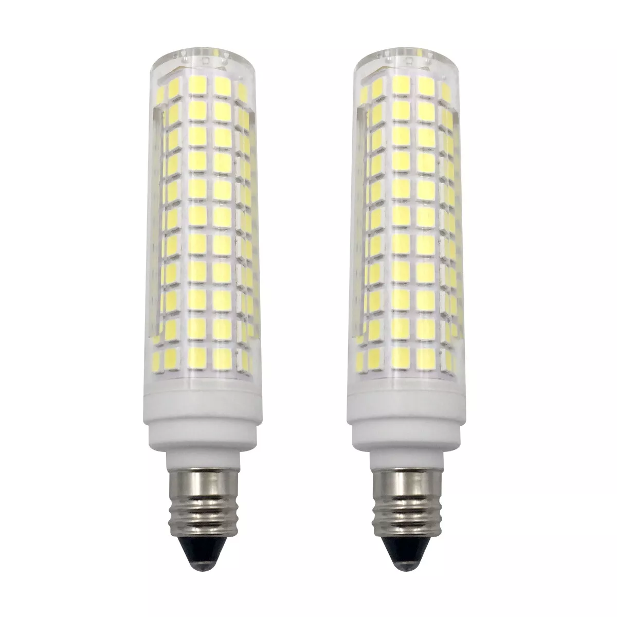 2pcs E11 LED Light bulb 10W 136 Led Ceramics Ceiling fan Light