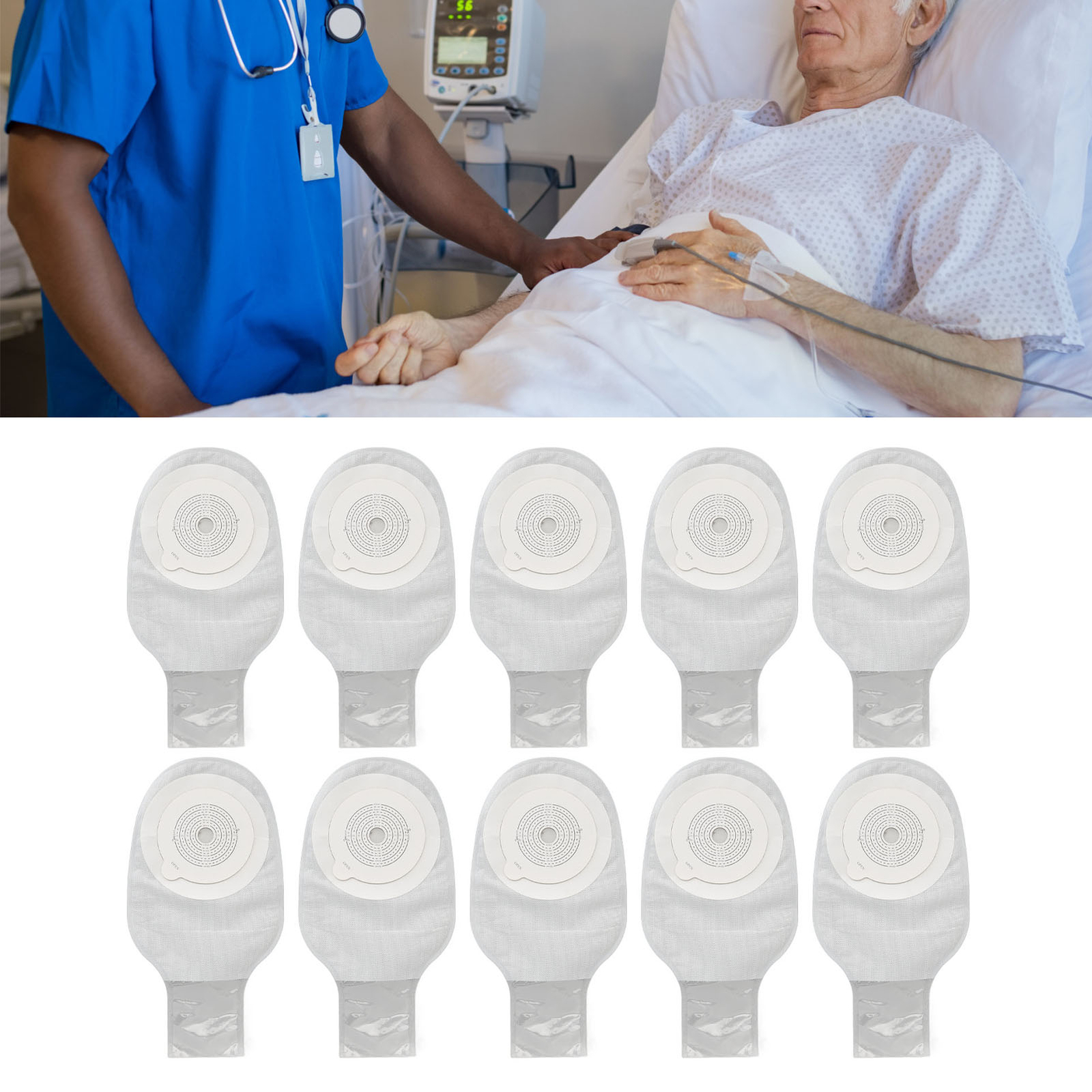 Colostomy Bags Activated Carbon Filter Ostomy Pouch Disposable Skin