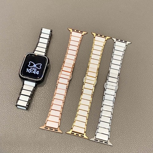 Pulsera con correa de metal ultra delgada + herramienta de enlace para Apple Watch Series 10 9 8 7 6 5 4 - Imagen 4 de 25