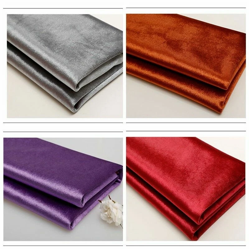 Cojín de tapicería de tela de terciopelo 1M cortina talecloth sofá artesanías material liso Foto 2 de 4