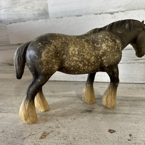 Breyer Model Horse #95 Shire Dapple Grey Mare Marked HESS 71 Vintage 1970s - Picture 6 of 11