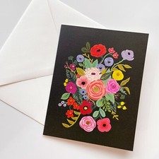 RIFLE PAPER CO. Greeting Card  Envelope - GARDEN PARTY HUNTER Floral Blank A2