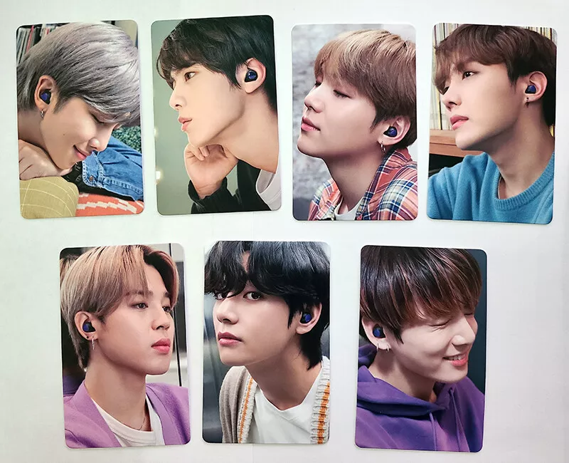 Official BTS Samsung Galaxy Ear Buds Limited Edition Photocards - Complete  Set