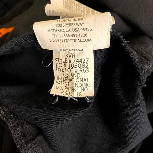 5.11 Tactical Cargo Pants Men's Size 44 x 32 BlaCk Work Utility Outdoor Pants - Picture 7 of 16