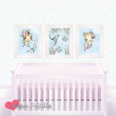 under the sea nursery wall art