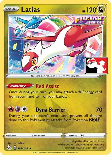Latias 193/264 Prize Pack Series Cards