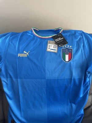 PUMA Italy Italia FIGC National Team Blue Soccer Jersey Shirt