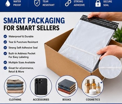 20/50 Pc Poly Mailer Bags Self Seal Shipping Packaging Bags Envelopes Courier