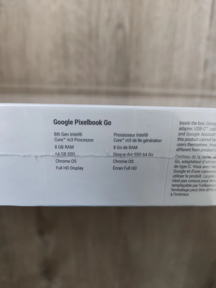 Google Pixelbook Go M3 8th Gen 8GB RAM 64GB SSD US - New  Sealed - Image 2 of 2