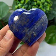 118g Beautiful Lapis Lazuli Heart Stone, Lapis Heart Stone, Blue Lapis Heart