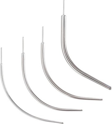 4 PCS Piercing Einführhilfe Gebogen Einfügewerkzeug Piercing Nadel C