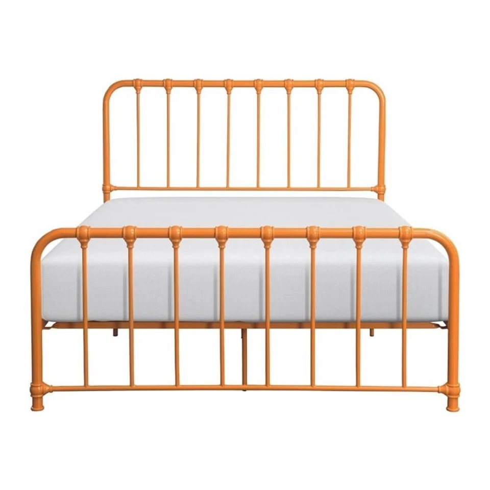 Lexicon Bethany Queen Metal Platform Bed in Orange - Image 3 of 4