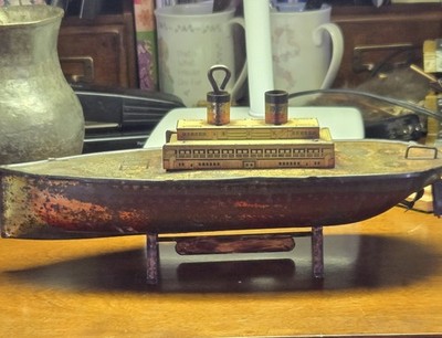 Antique Lithograph Toy Lindstrom Tool And Toy Co.steamliner
