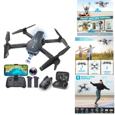 Foldable Drone with 1080P Camera for Beginners - Easily Capture Aerial Moments