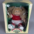 Vintage Cabbage Patch Doll Official In Box 1983 1984 Alicia Ermina  Blonde Green