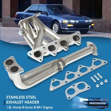 For 90 91 Acura Integra Da6 Ls Rs Gs B18 Stainless Steel Header Manifold Exhaust