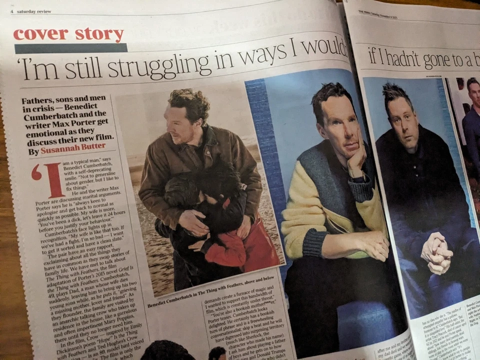 UK Times Saturday Review -  Benedict Cumberbatch. Michael Gambon, 8.11.25 - Image 3 of 3