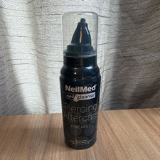 NeilMed NeilCleanse Piercing Aftercare Fine Mist Saline Spray Bottle, Black