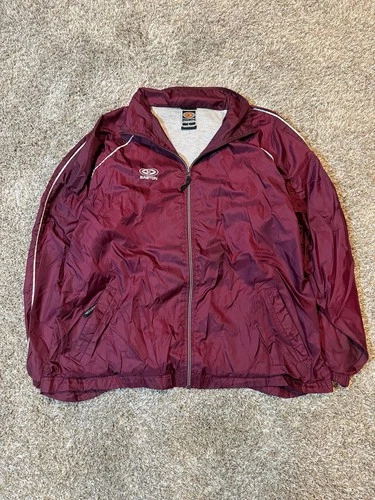 Easton Full Zip Windbreaker Jacket Size L Maroon - product listing photo