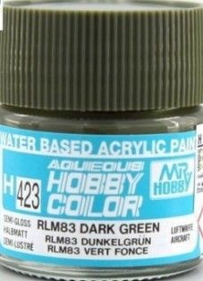Mr Hobby - Gunze H-423 - Aqueous Hobby Colors (10 ml) RLM83 Dark Green - Neu