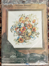 Paragon Needlecraft Summer Bouquet Crewel Embroidery Kit 0516 Vintage Sealed