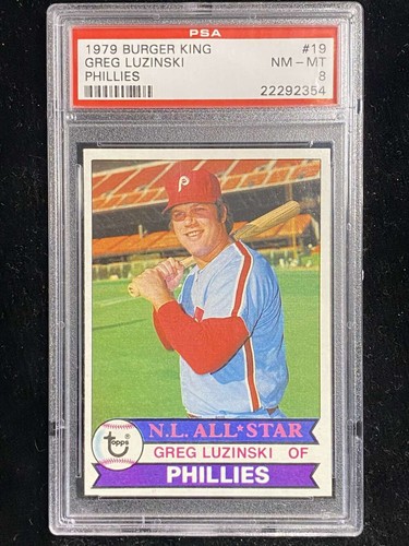 Greg Luzinski #19 1979 Topps Burger King Phillies card