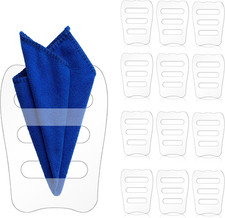 Clear Invisible Pocket Square Holder for Men Black Pocket Square Organizer Tux A