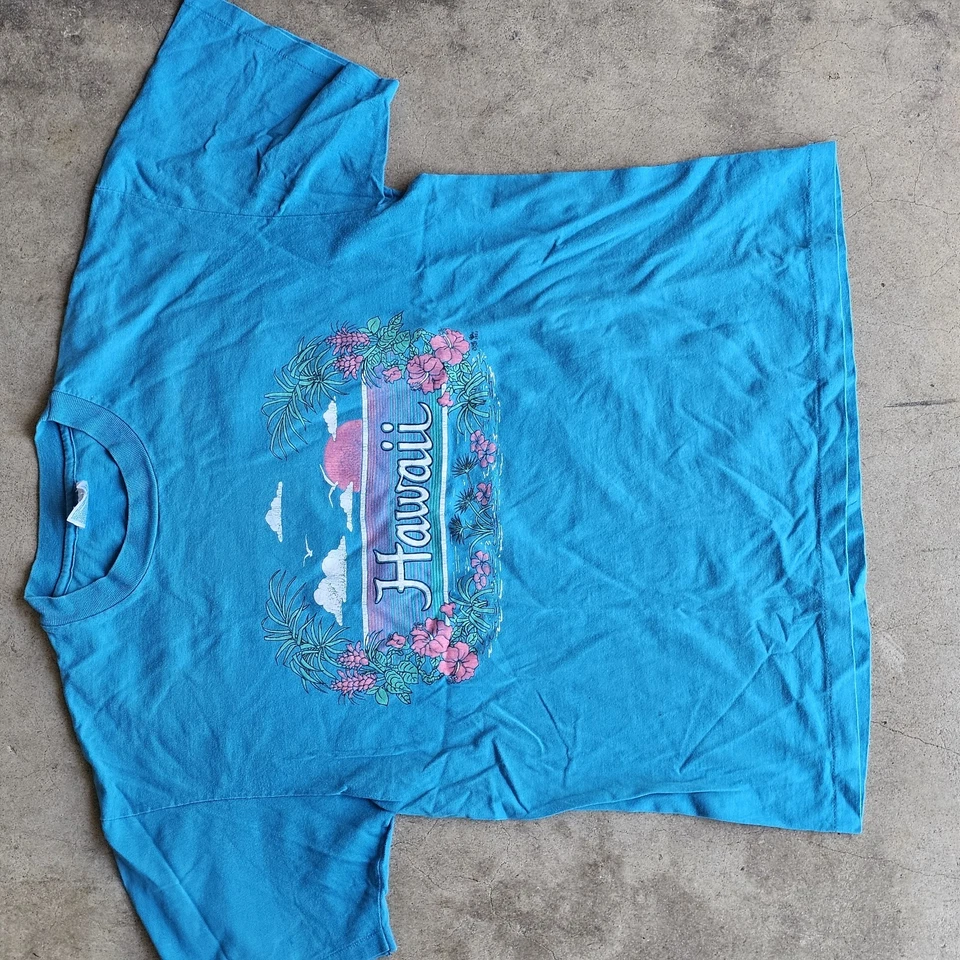 Vintage Single Stitch Tshirt Hawaii - Image 2 of 4