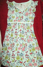 TEA Dress Girls Size 16 Flutter Sleeve Floral Print- Excellent EUC